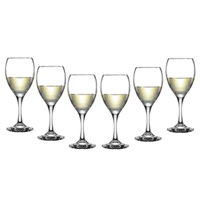 Image of Set of 6 Seattle Wine Glasses Large 35cl Capacity Elegant Tableware Drinking Goblets Ideal Barware Serving Glass 350ml