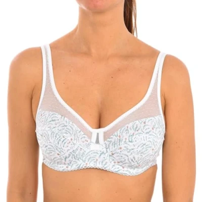 Image of DIM GENEROUS COTON BIO women&#039;s Underwire bras in Multicolour