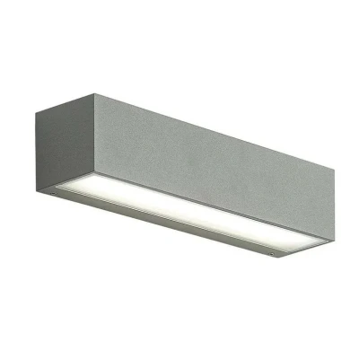 Image of Arcchio LED outdoor wall lamp Lengo, CCT, 25 cm, 1 bulb, grey