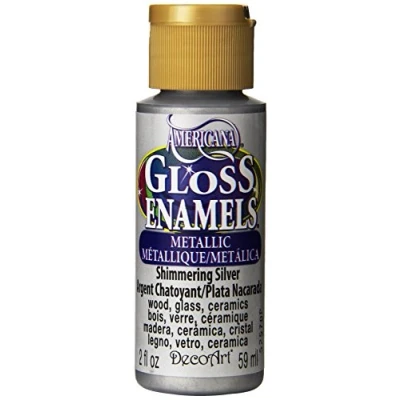 Image of Americana Gloss Enamels 2oz Shimmering Silver
