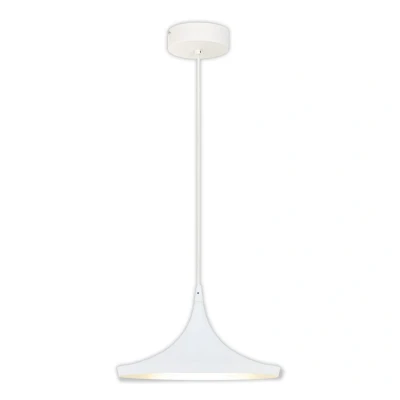 Image of Oslo LED 37cm Dome Pendant Ceiling Light White 3000K