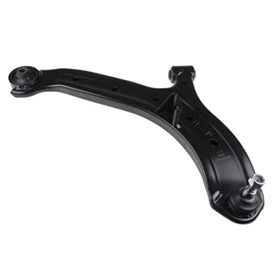 Image of 5450125000 Suspension Arm BLUE PRINT ADG086154 with lock nuts, bearings Lower Front Axle, Right Control Steel HYUNDAI: ACCENT 2