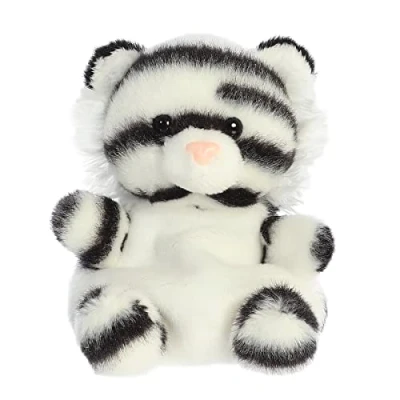 Image of Aurora® Adorable Palm Pals™ Kira White Tiger™ Stuffed Animal Pocket Sized Play Collectable Fun 5 Inches