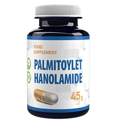 Image of Hepatica Palmitoylethanolamide Pea 400mg 90 Vegan Capsules, Certificate of Analysis by AGROLAB Germany, High Strength Supplement, Gluten and GMO Free,90 Count (Pack 1)