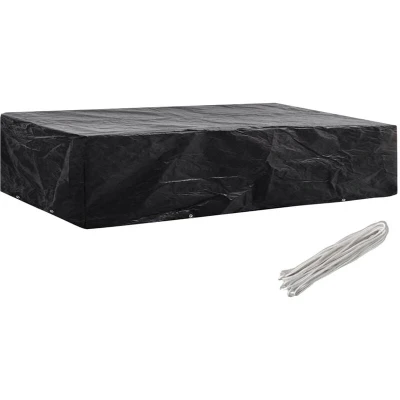 Image of vidaXL Garden Sunlounger Cover 8 Eyelets 218x77x55 cm