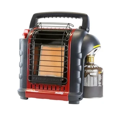 Image of Mr. Heater Portable Buddy with Adaptor Efficient and Propane Gas for Heating Cartridge System 7/16 Thread Reliable, Up to 2.4 kW Output