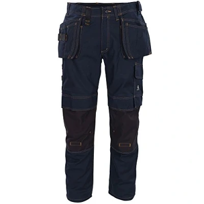 Image of Mascot 06231 010 Young Trousers with Holster Pockets Dark Navy L35W34.5