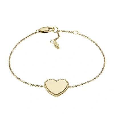 Image of Fossil Bracelet for Women Drew, Length: 165.1mm+25.4mm, Width: 15.4mm, Height: 14.4mm Gold Stainless Steel Bracelet, JF04361710