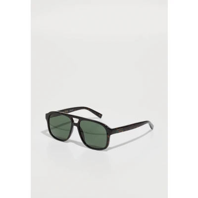 Image of Gucci Sunglasses, Men&#039;s, Size: 57, Havana/green