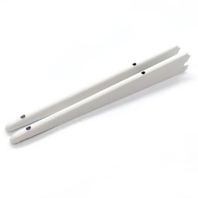 Image of EAI Twin Slot Wall Mounted Shelving Bracket Pack of 2, White, 320mm Strong, Heavy Duty Steel Shelf for Shed, Garage, Indoor Storage Easy to Install Rack