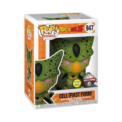 Image of Funko Pop! Animation: DBZ Cell (First Form) Glow In the Dark Dragon Ball Collectable Vinyl Figure Gift Idea Official Merchandise Toys for Kids &amp; Adults Anime Fans