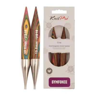 Image of KnitPro KP20414 15 mm Symfonie Interchangeable Normal Circular Needles, Multi Color