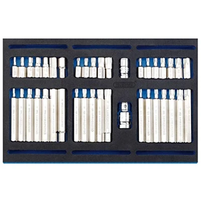 Image of Draper Screwdriver Insert Bit Set in 1/4 Drawer EVA Tray (40 Piece)