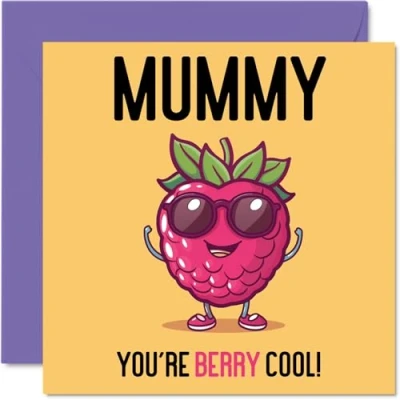 Image of Birthday Cards for Mummy Berry Cool Funny Happy Card from Son Daughter, Mother’s Day Mother, 145mm x Joke Greeting Women Her