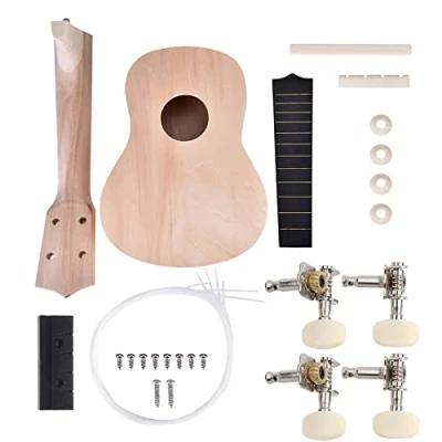 Image of 21 Inch Ukulele DIY Kit, Make Your Own Ukulele, Instrument Accessory Portable Wooden Excelente Present for Kids