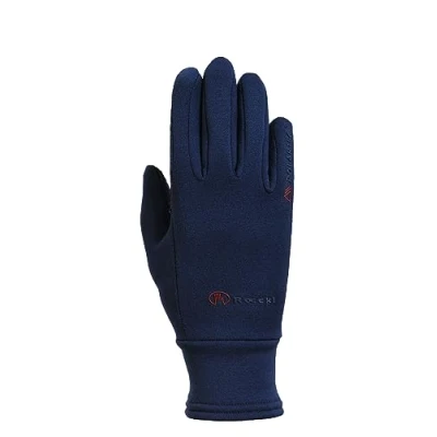 Image of Roeckl Sports equestrian gloves WARWICK JUNIOR, kids&amp;youngst. winter riding glove, navy blue 5