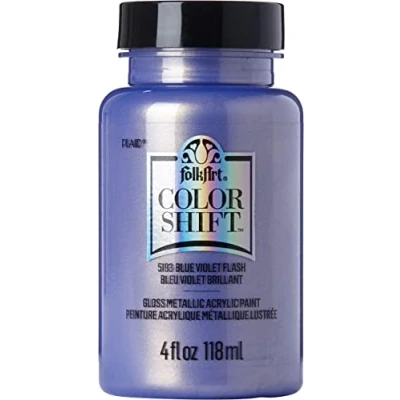 Image of Plaid Folkart Colour Shift Acrylic Paint, Blue Violet, 4oz/118.2ml
