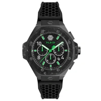 Image of Philipp Plein Chrono Royal Mens Black Watch PWPRA0624 Silicone One Size