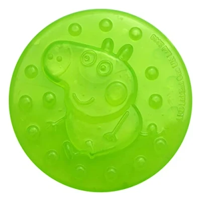 Image of Peppa Pig Water Filled Teether for Babies, Silicone Teething Ring Finger Sucking, Teethers Mitten Babies (1x Green Baby teether)