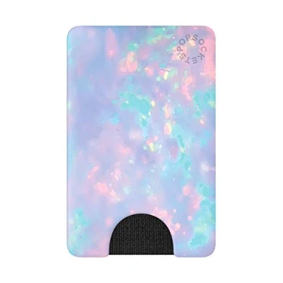 Image of PopSockets PopWallet Sleek, Removable Card Holder for Smartphones Chroma Cloud