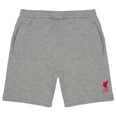 Image of Liverpool FC Official Football Gift Mens Fleece Jogger Shorts Grey Small