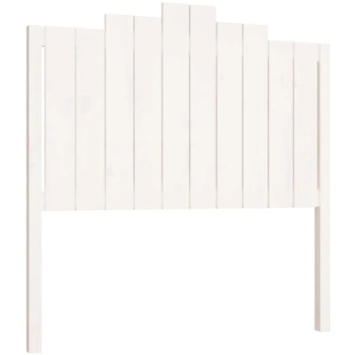Image of vidaXL Bed Headboard White 106x4x110 cm Solid Wood Pine