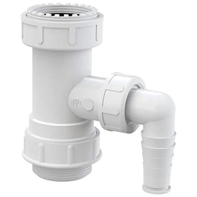 Image of Kitchen Drain Waste Trap Adapter Pipe 5/4&quot; with Dishwasher Connector Inlet Input
