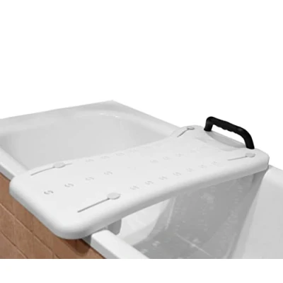 Image of Pepe Suspended Bath Seats for Adults Elderly, Transfer Board, Board Disabled, Bathtub Seat with Handle, Bench Wrinkled Surface, Plastic