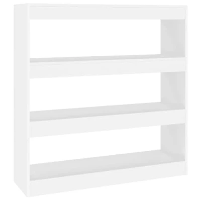 Image of vidaXL Book Cabinet/Room Divider Bookcase Storage Rack Shelf Room Partition Home Organiser Stand Indoor Office Furniture White