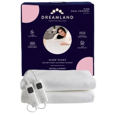 Image of Dreamland Sleep Tight Deluxe Fleecy Mattress Warmer King Dual