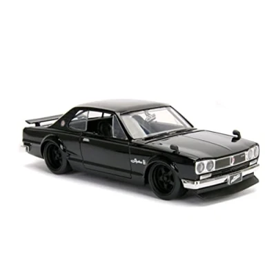 Image of Jada 1:24 Brian&#039;s 1971 Skyline 2000 GT R Black, Metal, One Size