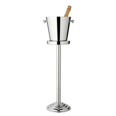 Image of Edzard Sevilla Bottle Cooler (Height 85 cm, Diameter 23 cm) with Handles, Stand, Stainless Steel, Highly Polished, Cooler, Wine