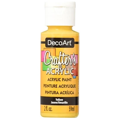 Image of Deco Art Acrylic Paint, Yellow, 59ml