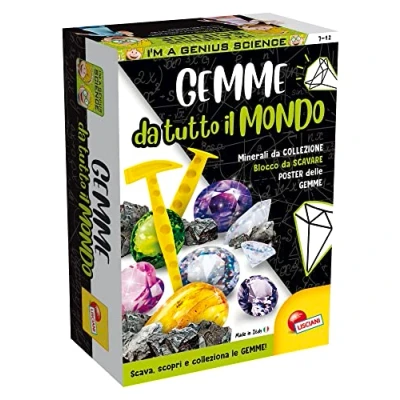 Image of Lisciani Games I&#039;m a Genius Science Pocket Gems from Around the World, 100200