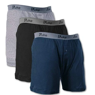Image of DUKE 3 PACK COTTON BOXER SHORTS 1XL TO 8XL