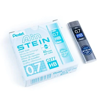 Image of Pentel Ain Stei HB Grade Refill Lead, 0.7 mm Pack of 12