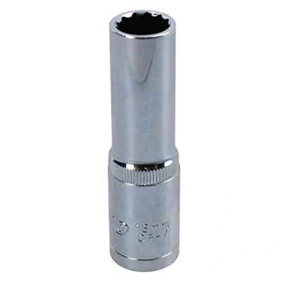 Image of 13mm 1/2in Drive Double Deep Long Reach Metric Socket 12 Point Sided Bi hex