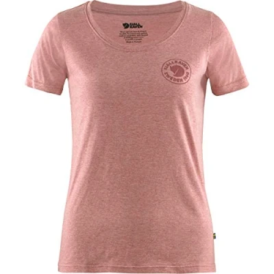 Image of Fjallraven 83513 1960 Logo T Shirt W Womens Raspberry Red Melange M