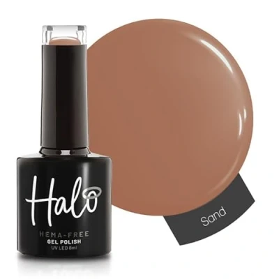 Image of Halo Gel Polish 8ml Sand. UV/LED Nail Polish, Long Lasting &amp; Easy To Apply. Soak Off Art Colours For Manicure Pedicure. Professional Home Use.