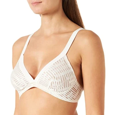 Image of S by Sloggi Women&#039;s Seven Soft Bra, Sea Fog, L