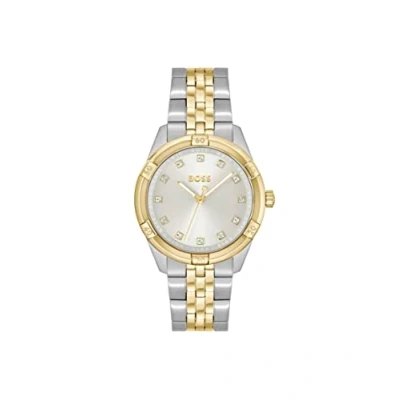 Image of BOSS Analogue Quartz Watch for Women with Two Tone Stainless Steel Bracelet 1502700