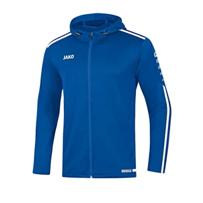 Image of JAKO Women&#039;s Striker 2.0 Hooded Jacket, Royal/White, 40