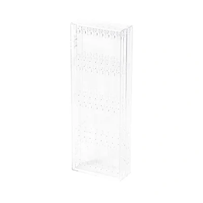 Image of Compactor Vertical Jewellery Holder Stand, Transparent, Polystyrene