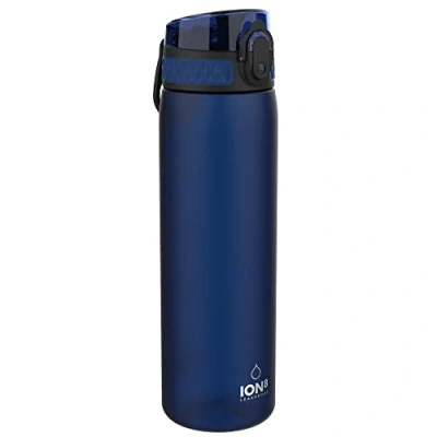 Image of Ion8 Leak Proof Slim Water Bottle, BPA , 600ml, Navy