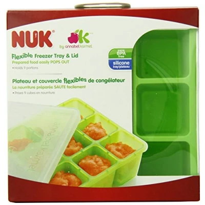 Image of NUK Homemade Baby Food Flexible Freezer Tray and Lid Set