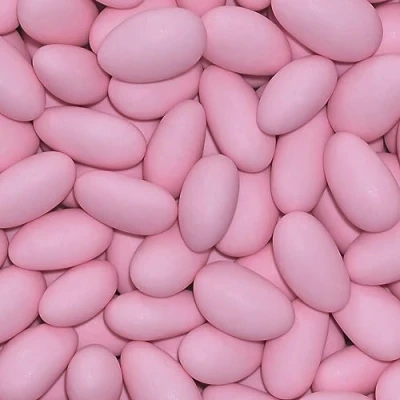 Image of EinsSein 1kg Sugared Almonds Gracile midi pink matt Wedding sugar sweets almond dragees baptism dragee cake balls candy coated sweet for weddings favours gift box sugred fillers chocolate chocolates
