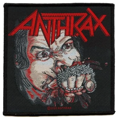 Image of Razamataz Anthrax Fistfull of Metal Patch 10cm x Black