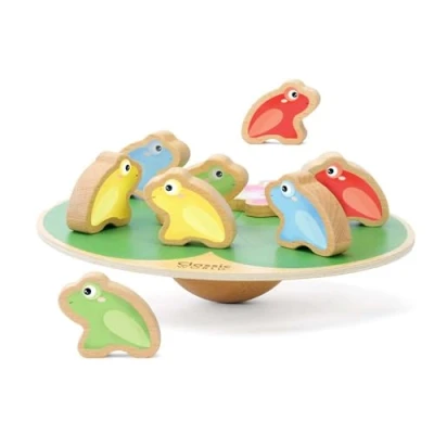 Image of Classic World Balancing Water Lily Game and Stacking Toys Montessori Toy Developmental, Color Perception, Sensory Suitable For 12 Months+