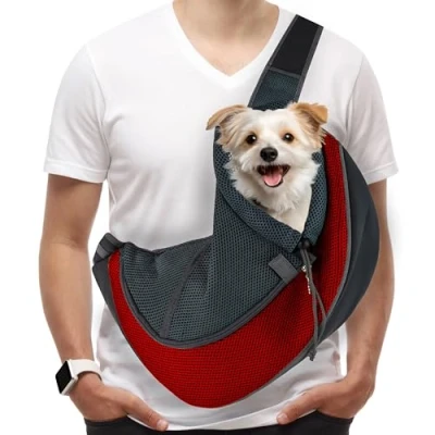Image of Petropolis Sling Pet Carrier, Carrier for Cat and Dog, Hands Free Adjustable Shoulder Strap