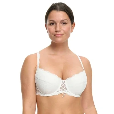 Image of Susa Women&#039;s Opaque bra (Push up), White (003), 42D (Manufacturer Size: 95D)